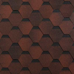 Гибкая черепица Оптима соната (красный) 3м.кв.